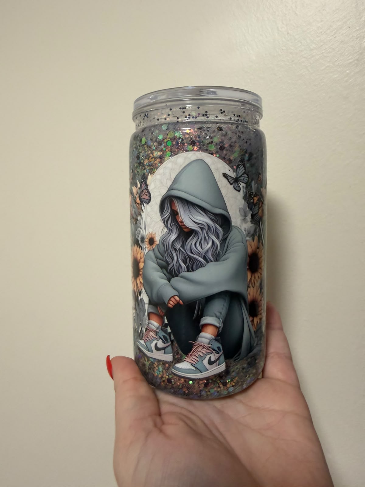 16oz Acrylic Snowglobe Mental Health Matters
