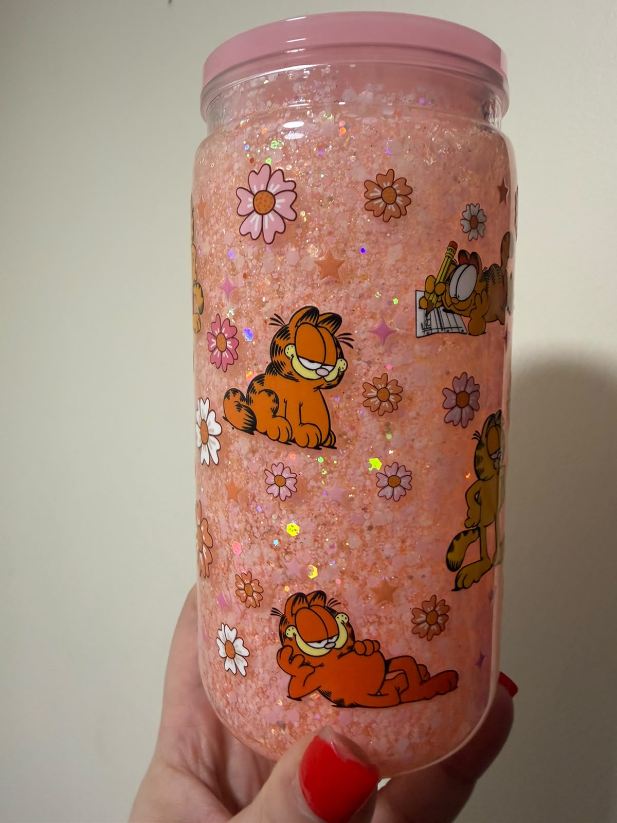 16oz Acrylic Garfield Snowglobe