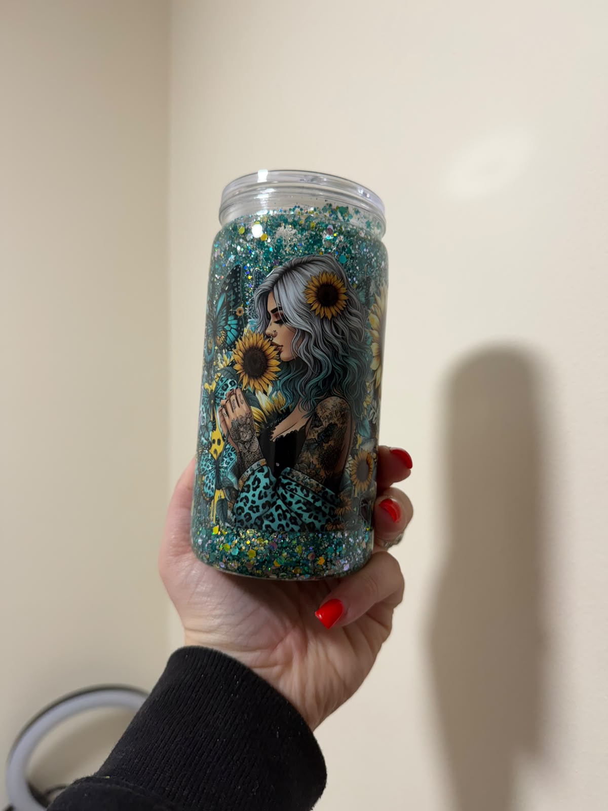 16oz Acrylic She is Rare Snowglobe