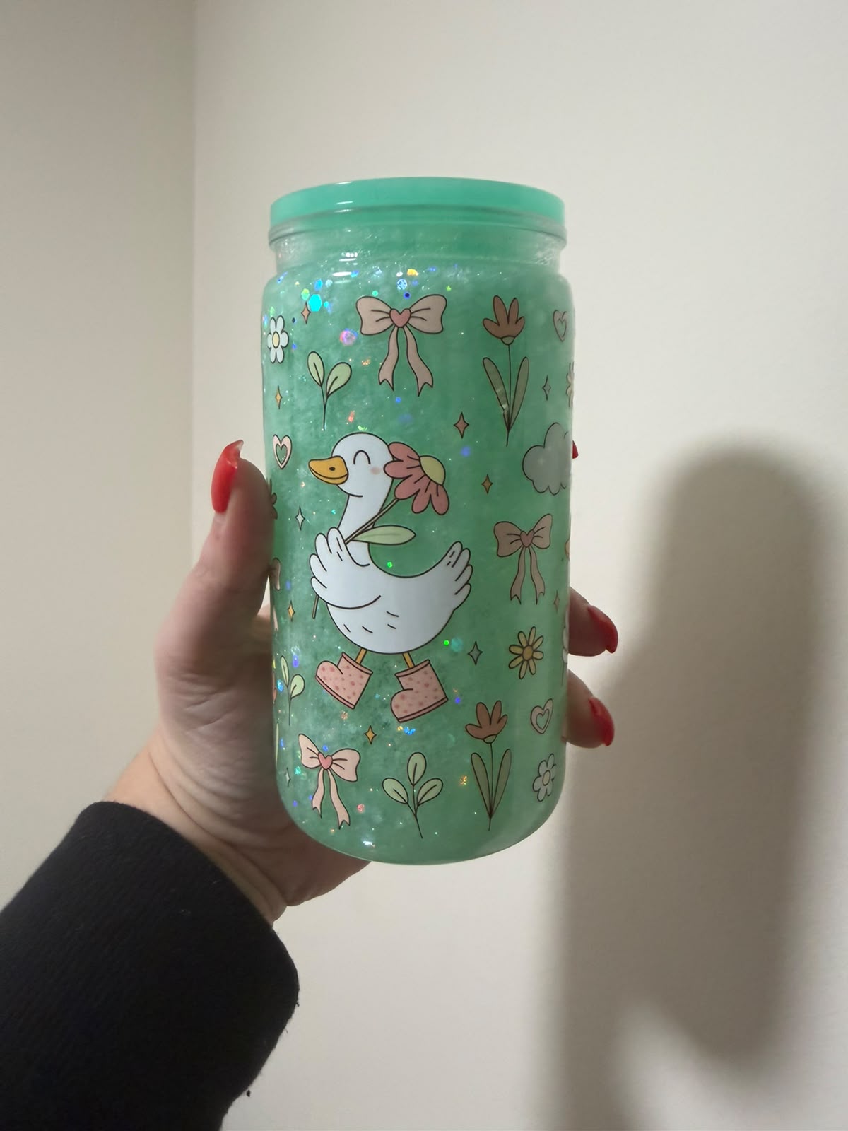 16oz Acrylic Goose Snowglobe