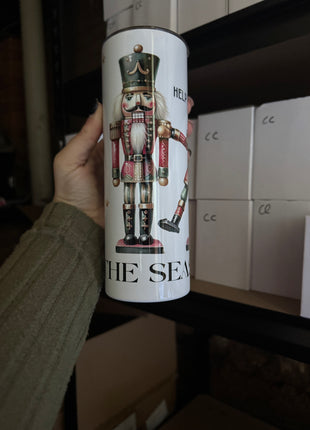 Pre-Made 20oz Tis The Season Nutcracker