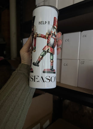Pre-Made 20oz Tis The Season Nutcracker