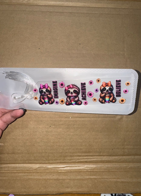 Pre-Made Baby Sloth Bookmark