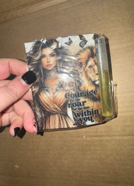 Pre-Made Courage Girl and Lion Air Freshener