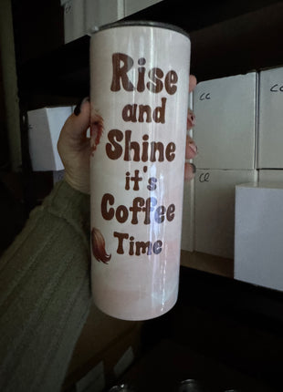 Pre-Made 20oz Rise and Shine its Coffee Time Highland