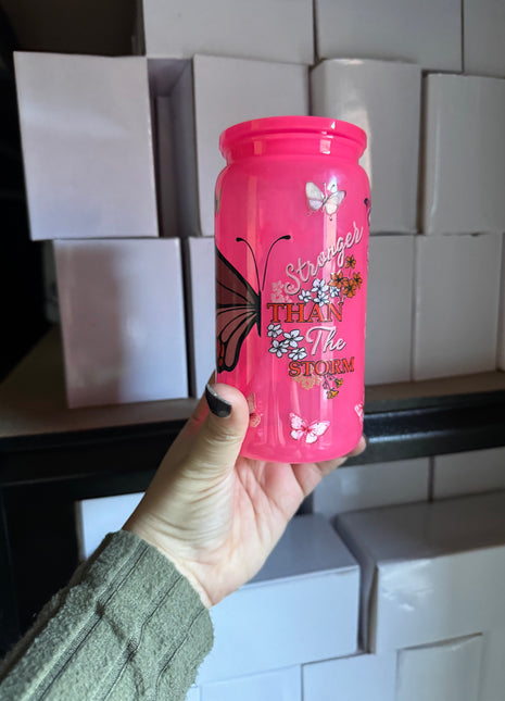 Pre-Made 16oz Libbey Stronger than the storm