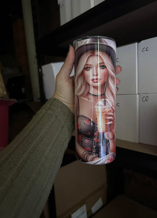 Pre-Made 20oz Girl with her Dalmation