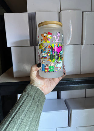 Pre-Made 16oz Libbey I Love the 80s