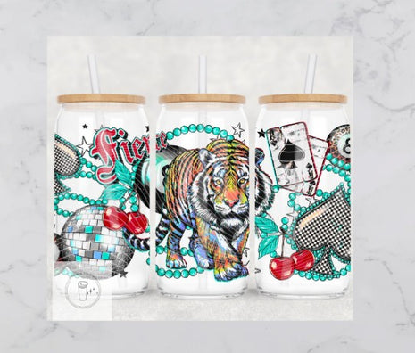 16oz Frosted Fierce Tiger