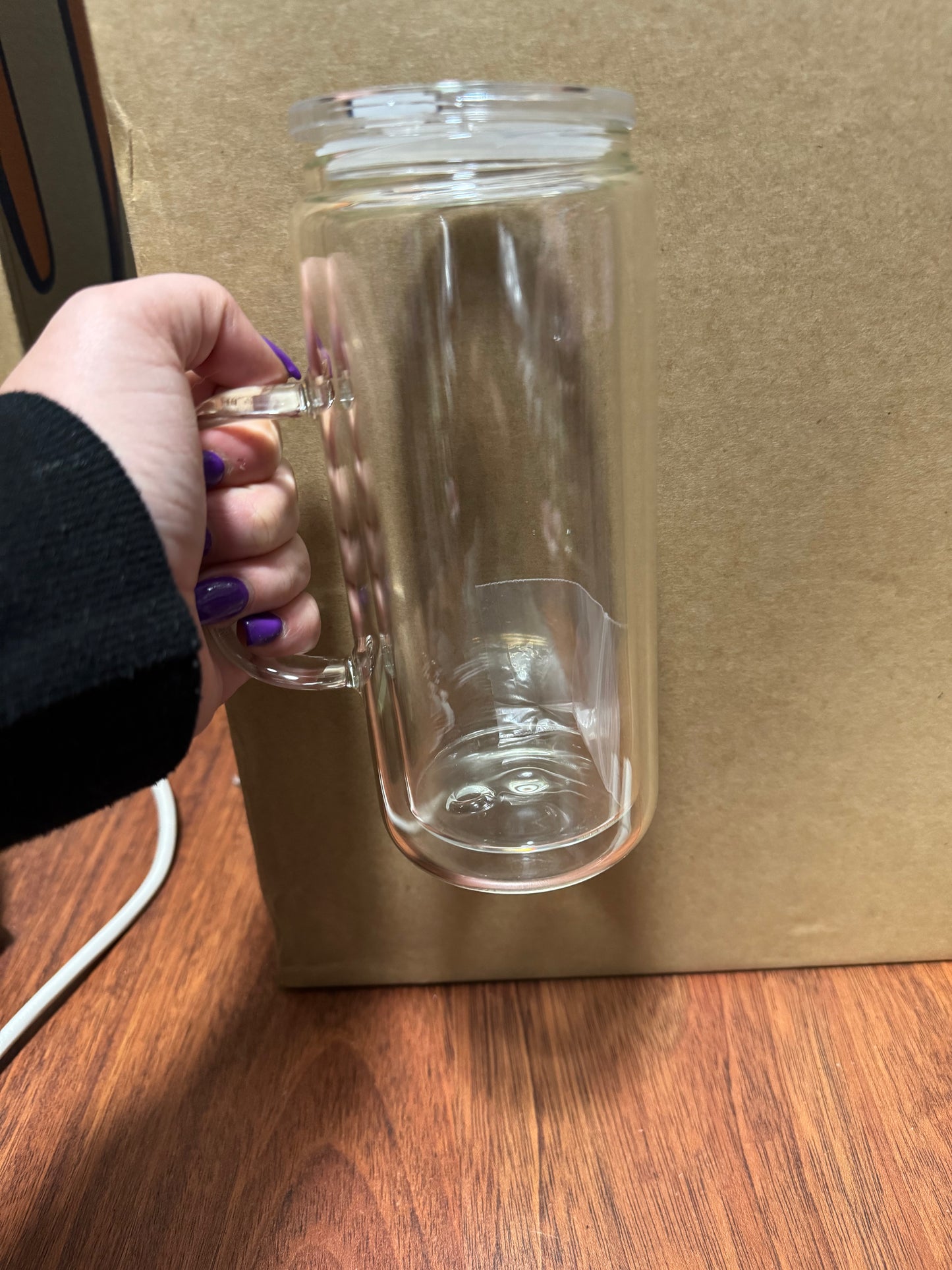 16oz Glass Handle Snowglobe