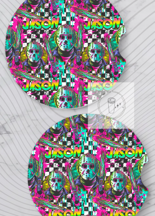 Jason Colourful Car Coaster