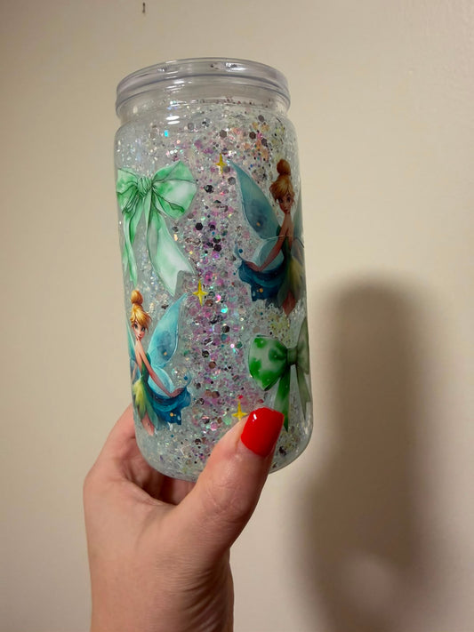 16oz Acrylic Tinkerbell Snowglobe