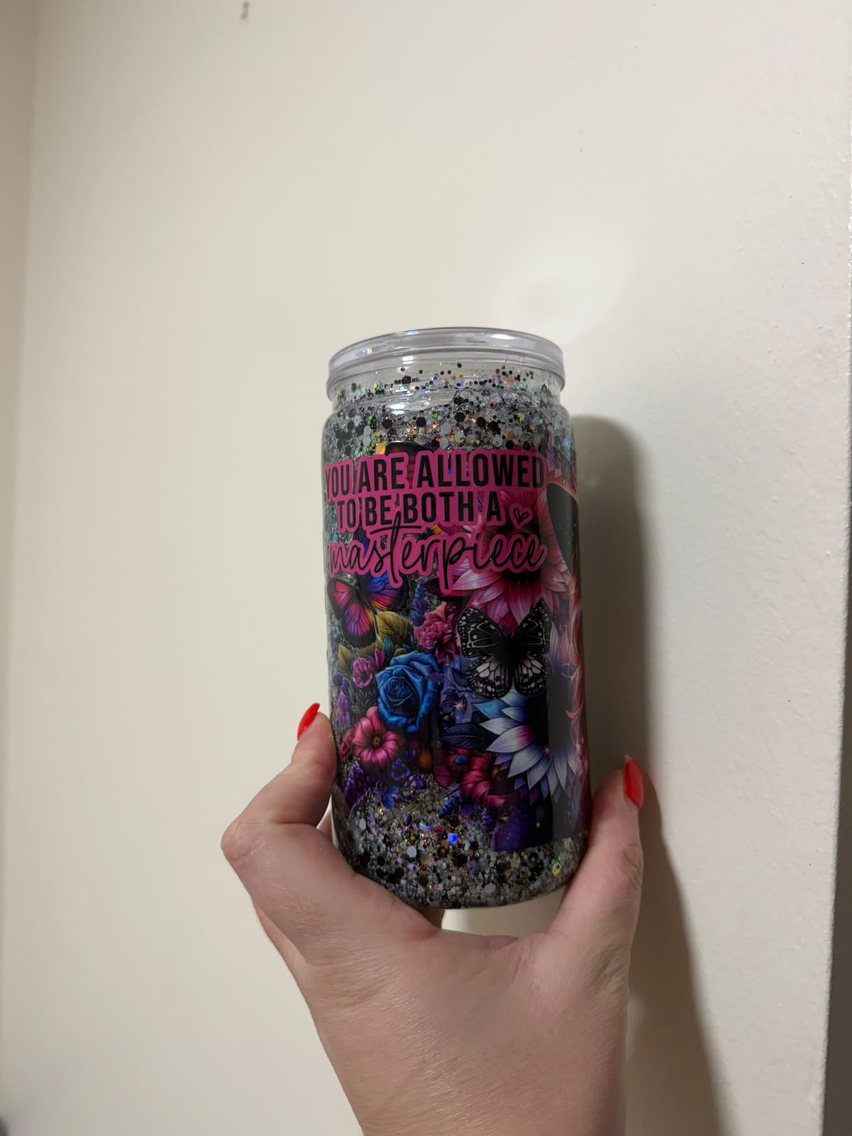 16oz Acrylic You are Allowed Snowglobe