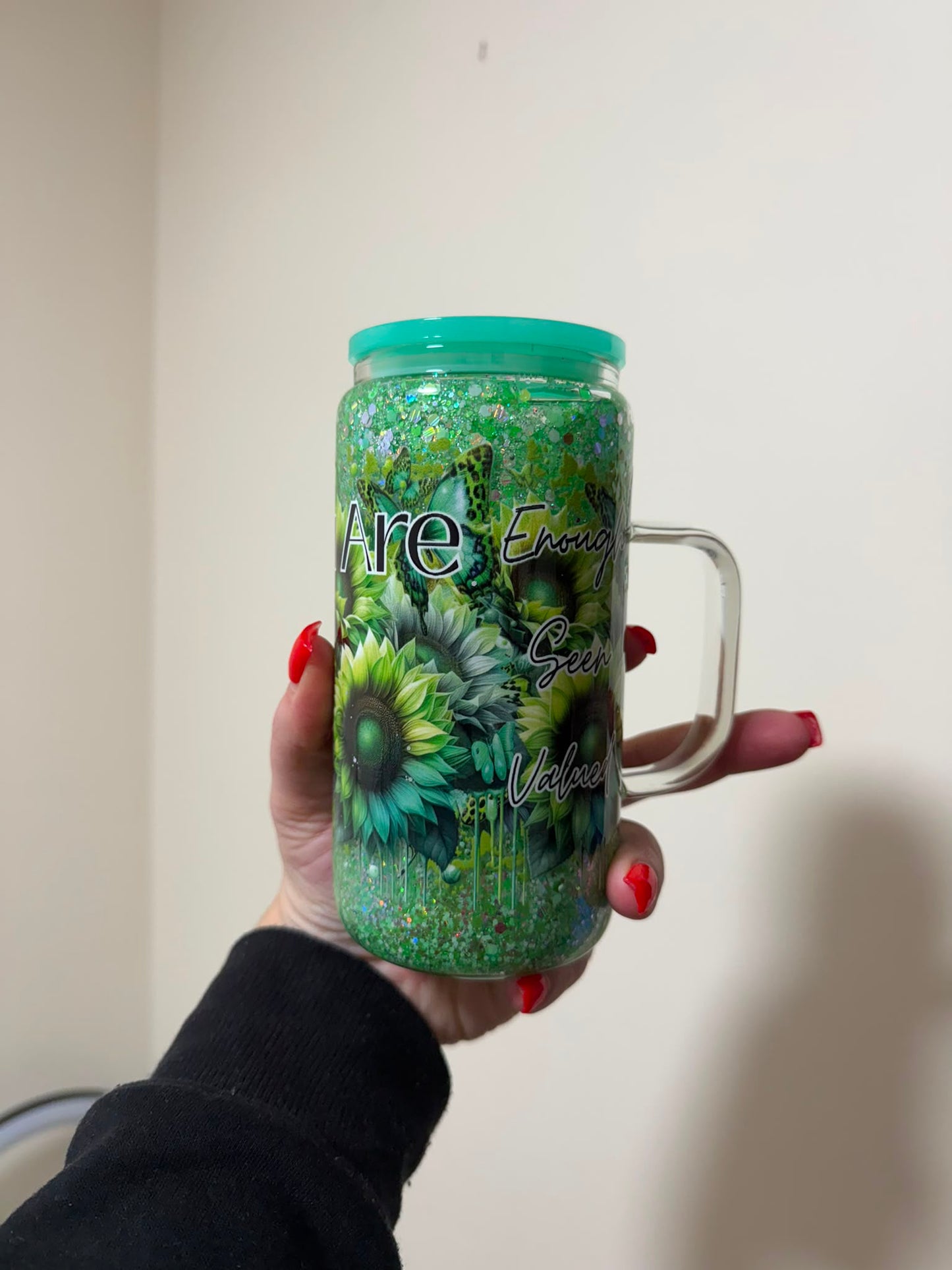 16oz Glass You Are Snowglobe