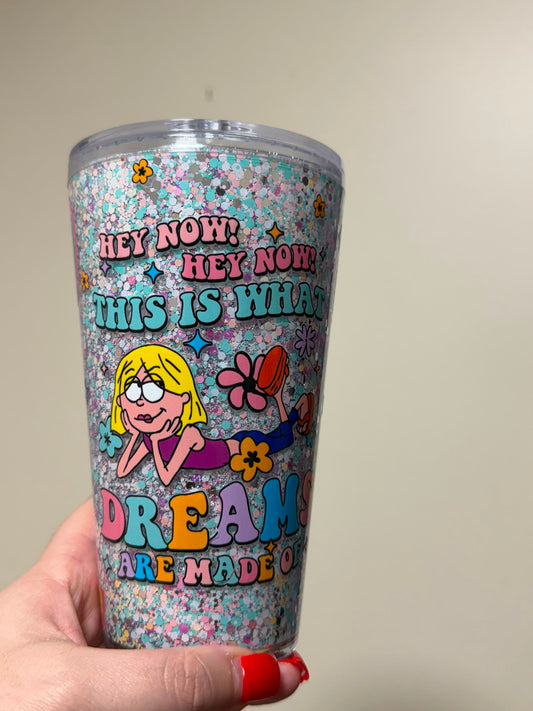 16oz Acrylic Hey Now Snowglobeq