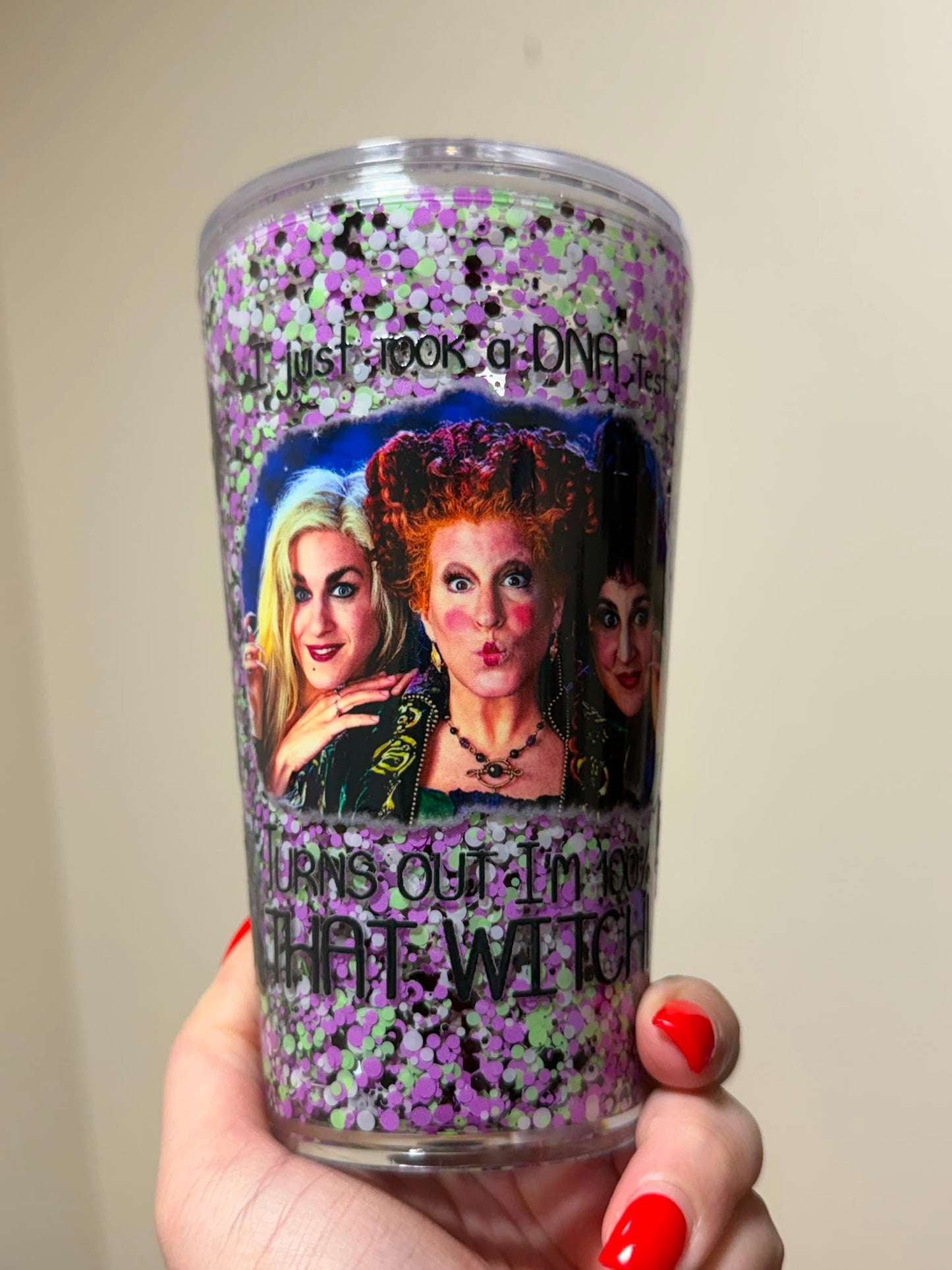 16oz Acrylic Hocus Pocus Snowglobe