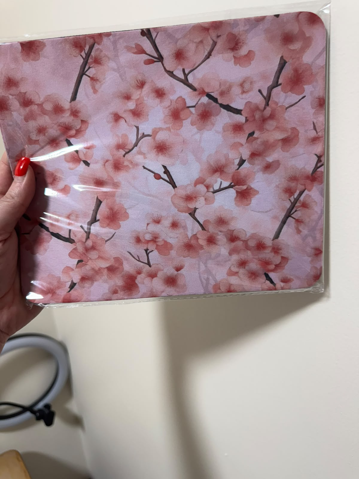 Premade Pink Blossoms Mousepad