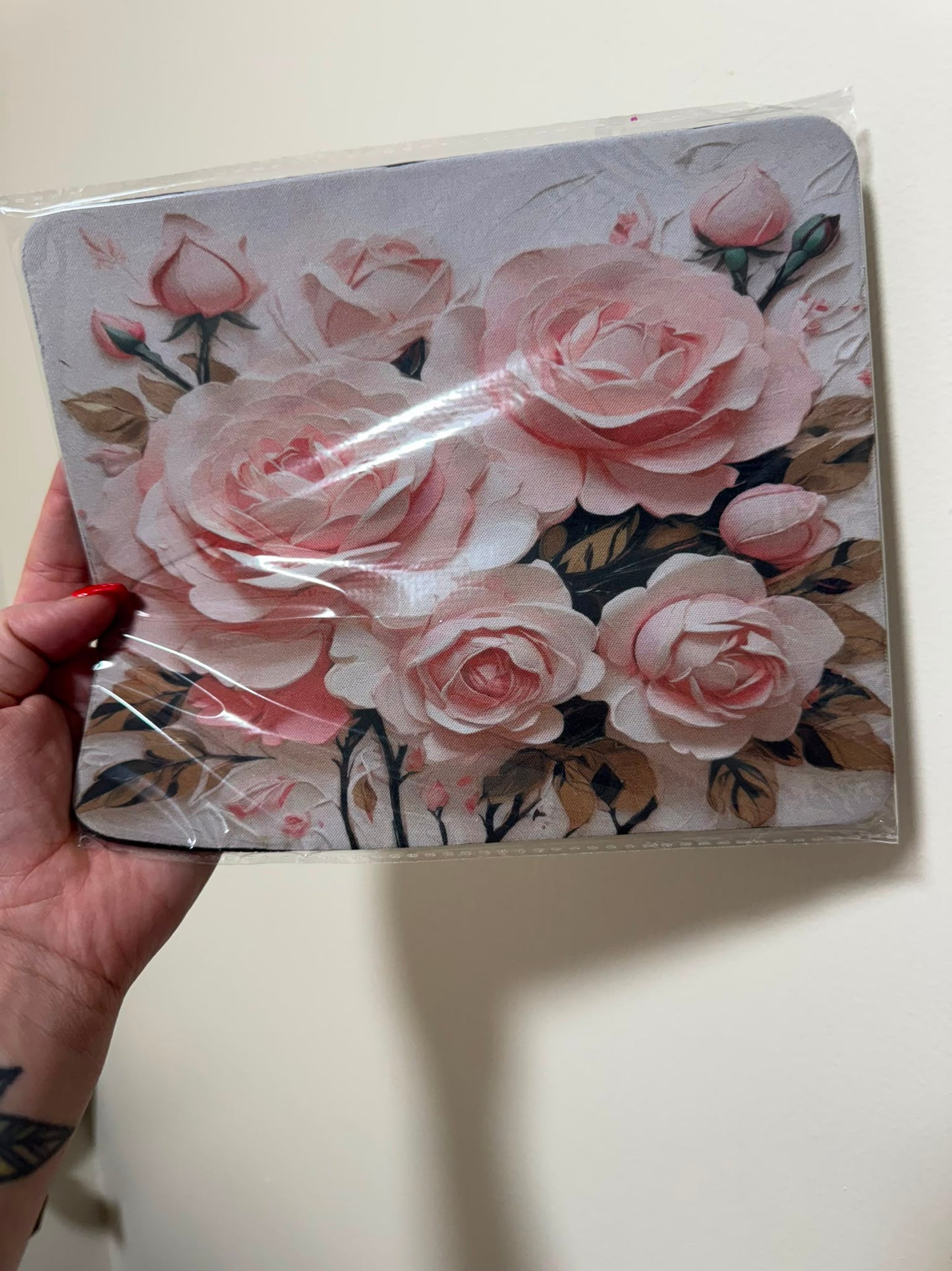 Premade Pink Roses Mousepad