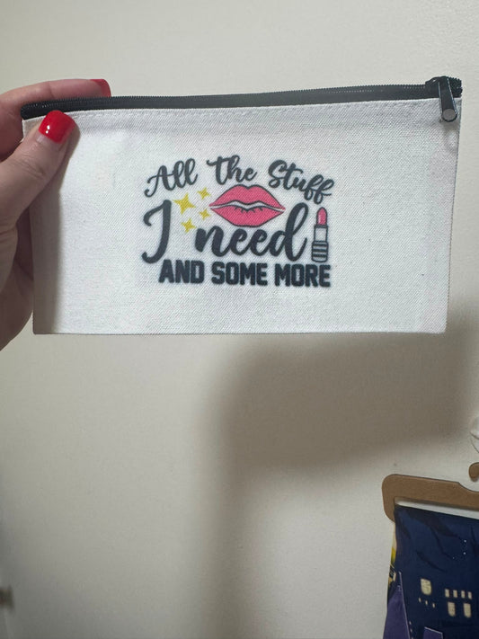 Premade All the Stuff Make Up Bag
