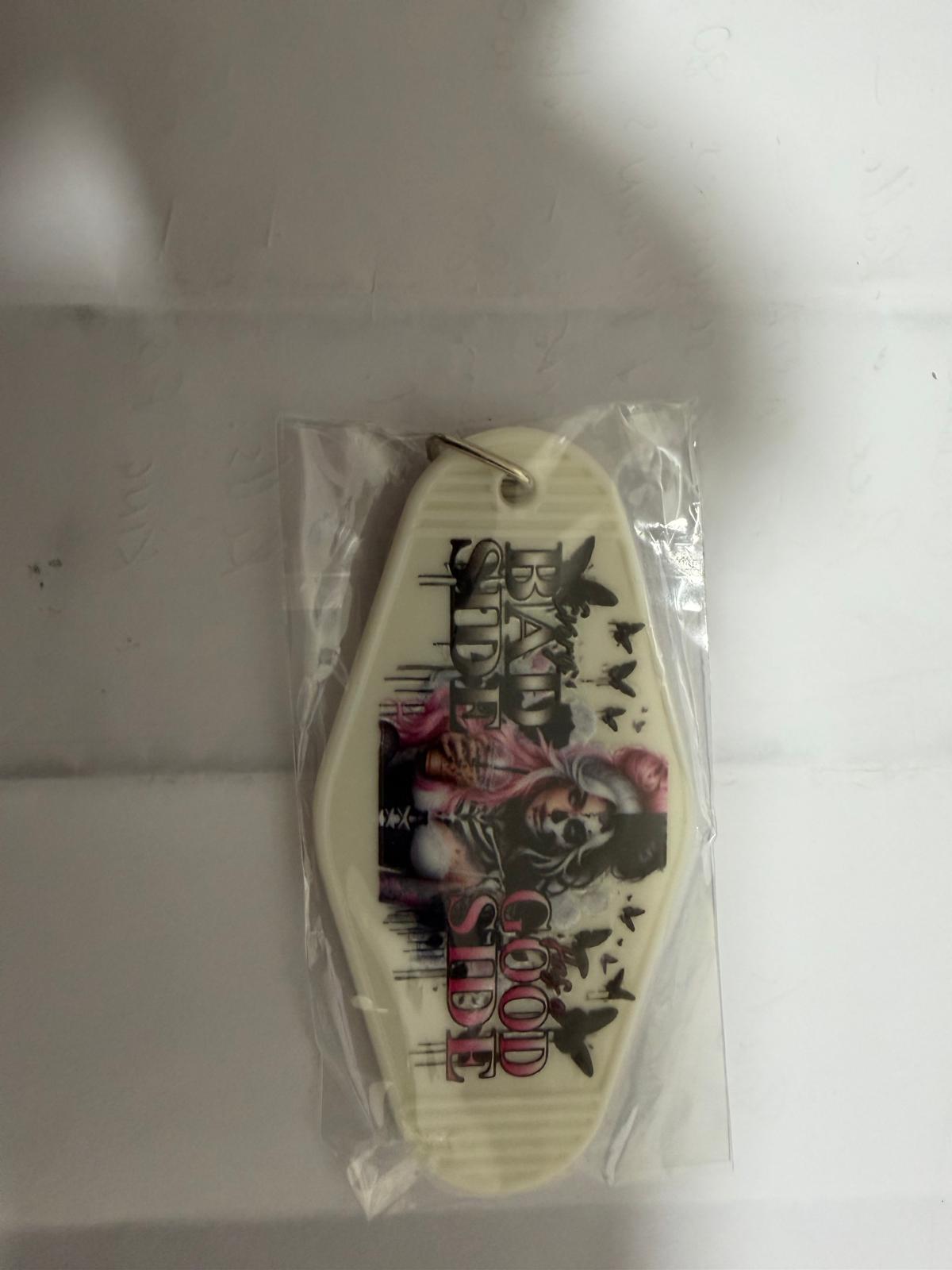 Premade Bad Side Good Side Keyring