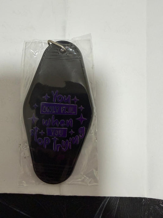 Premade You Only Fail Keyring