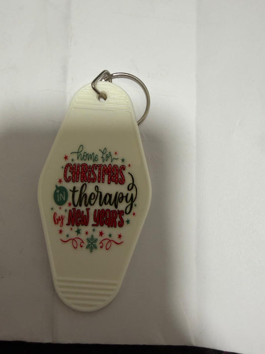 Premade Home for Christmas Keyring