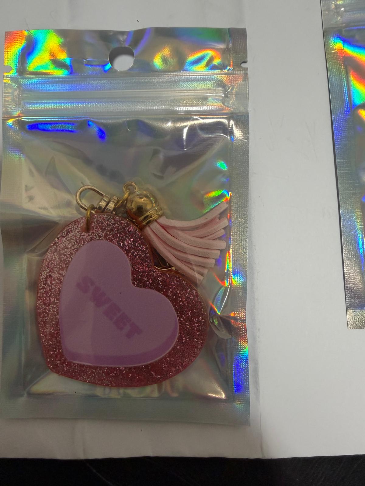 Premade Sweet Heart Keyring