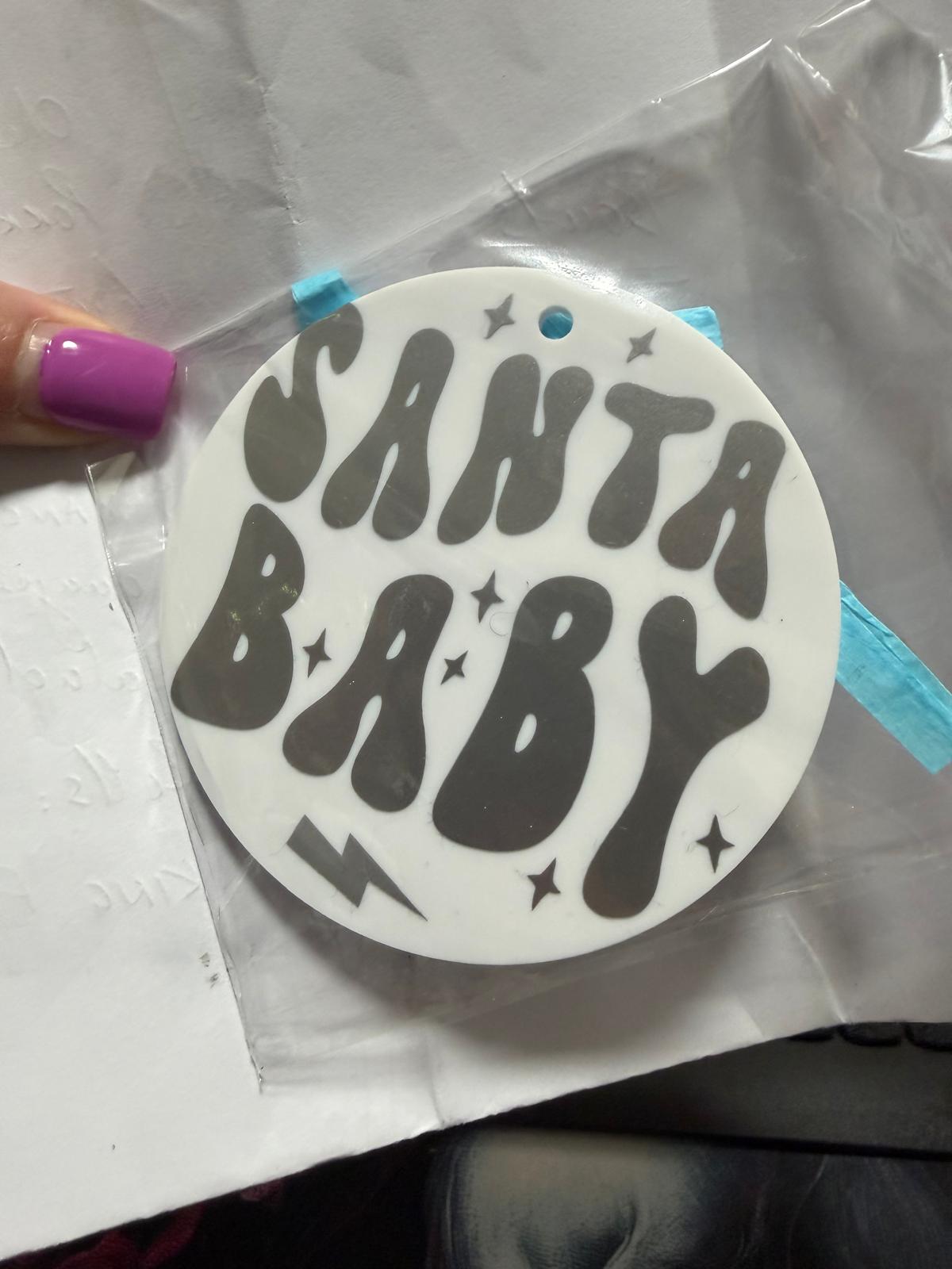 Premade Santa Baby Ornament