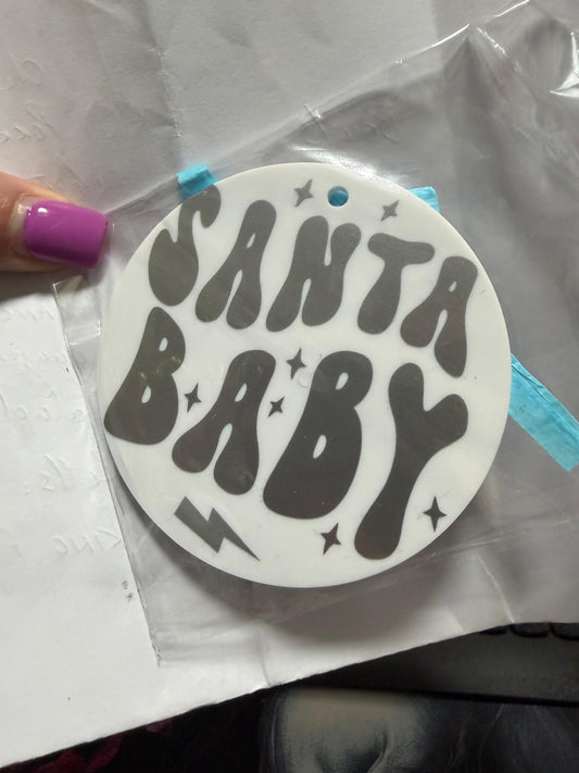 Premade Santa Baby Ornament