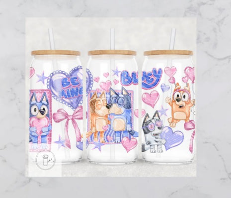 16oz Frosted Be Mine Character Pups