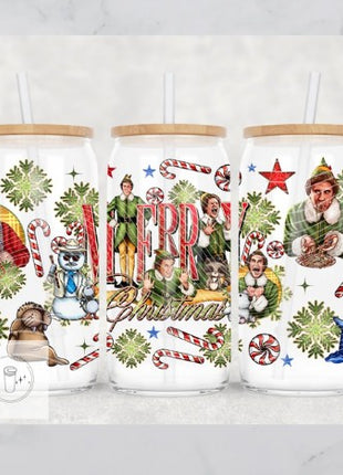 16oz Frosted Buddy Merry Christmas