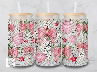 16oz Frosted Christmas Cross