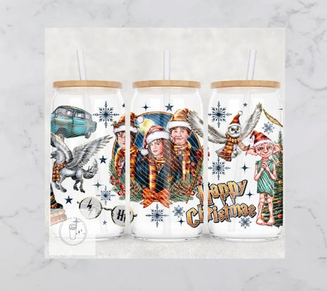 16oz Frosted Happy christmas