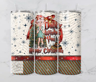 20oz Happy Christmas Dobby