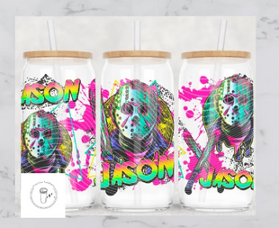 16oz Frosted Jason Colourful