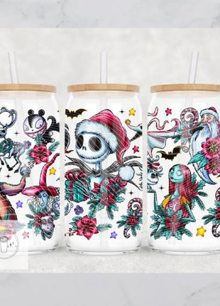 16oz Frosted Skeleton Christmas