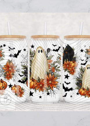 16oz Frosted Spooky ghost