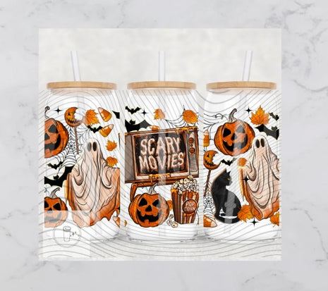 16oz Frosted Spooky Movie ghost