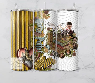 20oz Wizard Books Hufflepuff