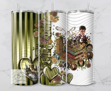 20oz Wizard Books Slytherin
